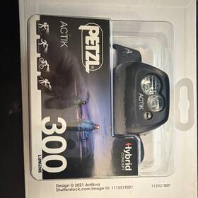 112021bef Petzl Actik Headlamp 300 Lumens Hybrid Concept Black Model Mpn