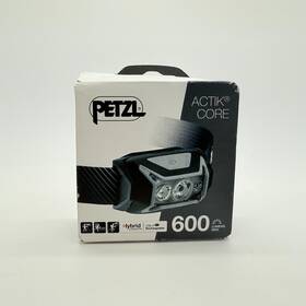 Petzl 342540838703 Actik Core Headlamp - 600 Lumen With Red Lighting Color Grey New