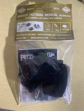 6515-01-527-8068 Petzl Head Hands Free Light Sk-e49 Nvg Skedco Tactikka Medical