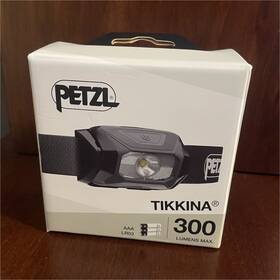 E060ab00 Petzl Tikkina Headlamp 300 Lumens Led Aaa Battery Water Resistant Black