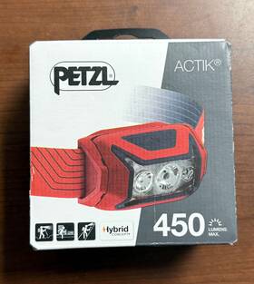 E063aa03 Petzl Actik 450 Lumen Headlamp - Red New Free Shipping