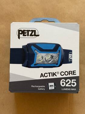 E065ab01 Petzl New Actik Core 625 Headlamp Color Blue Fast Free Shipping