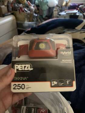 E091da01 Petzl Tikkina Headlamp 250 Lumen Red