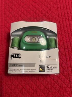 H91830 Petzl New - Tikkina Headlamp Classic Series Green