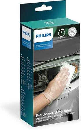 Hrk00xm Philips Headlight Restoration Kit Uv Protection - Restores Lenses