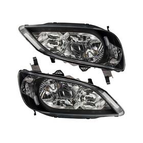 9lah3670 Philtop Headlight Assembly - For 2004-2005 Honda Civic Black Clear Lens Oe Style