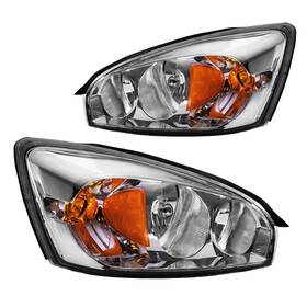 9lah4410 Philtop Headlight Assembly Chrome Headlights Replacement Compatible With Mal