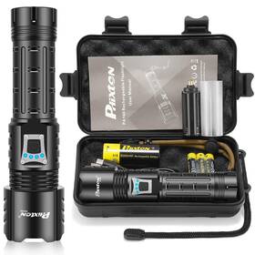 Pa160-2 Phixton Rechargeable Flashlights High Lumens 1000000 Super Bright Long Range