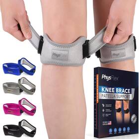 Hzipksgy2pc Physflex Patella Knee Brace 2 Pack - Support And Pain Relief Running Hiking Ba