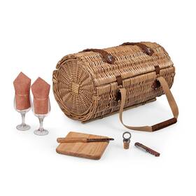 224-82-320-000-0 Picnic Time - Verona Wine And Cheese Basket Wicker Tote Ba