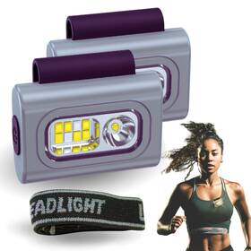 Zj01 Picodance Running Lights Clip On Flashlight Rechargeable Headlamp Hands-free Safety