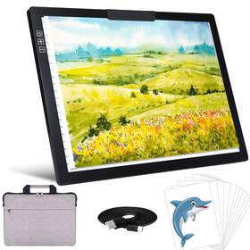 A4-d28 Picovista A4 Led Light Pad With Carry Bag 6 Levels Of Brightness/stepless Dim