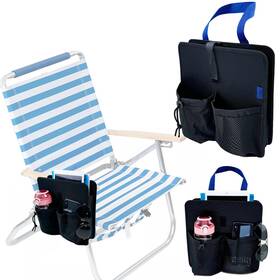 Pi-24612 Pikpops Beach Chair Cup Holder Camping Side Hanging Organizer Pouch Armrest Caddy P