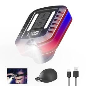 Pinsai 653998394974 Led Cap Lights Clip On Hat Digital Power Display Rechargeable 2