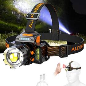 Pinsai 653998394981 Super Bright Headlamp High Power Lumen Headlight Zoom Lens Motion Sen