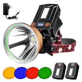 Pinsai 767791264799 Coon Hunting Lightshigh Power Led Headlampsuper Bright Rechargeable Headlight