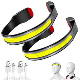 Pinsai 767791264881 2 Pack Led Rechargeable Headlamp Book Light For Reading In Bed Neck 23