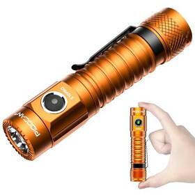 S10pro Pioocan 192271076409 Led Flashlights High Powered 2500 Lumens Super Bright Tactical Orange