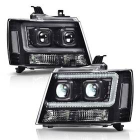 02hla4539cbwpit Pit66 Led Tube Dual Projector Headlight Assembly Compatible With 2007-2013 Ch