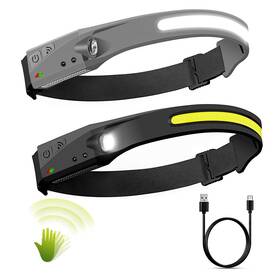 Pluralla 735940919012 Led Headlamp 2 Pack Rechargeable Headlamps With 230 Wide Beam Headlight Mot