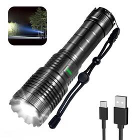 Xhp70 Pluralla 770523748108 Rechargeable Led Flashlights 15000 High Lumens Flashlight Super Brigh