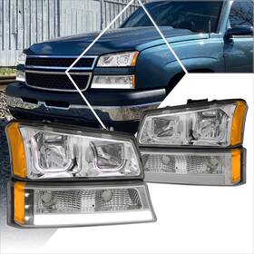 Pm-68289 Pm Performotor 4pcs-set J-halo Led Drl Headlights Clear Lens