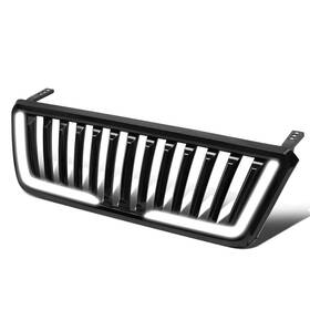 Pm-gr-0042 Pm Performotor Badgeless Fence Led Light Bar Front Bumper Grille Grill Compat