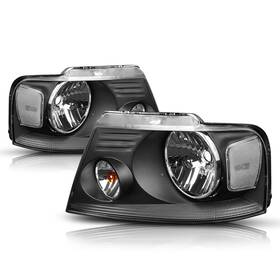 Pmhl-f150-0408-oh-bc Pm Performotor Black Housing Headlights Replacement Compatible With 04-08 For