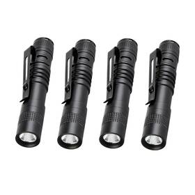 Csdt355-4 Pocketman Portable Mini Led Flashlight Belt Clip Pen Light Tactical Torch 9 C