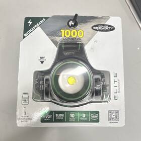 99434 Police Security Elite Blackout-rf Rechargeable Led Headlamp 1000 Lumens