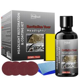 Polixel 977458101655 Car Headlight Restoration Kit Professional Oxidation Removal Headlamp Cleane