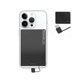 Pb02 Powconf Magnetic Portable Charger 5000mah Wired Phone Wit... Fast Ship
