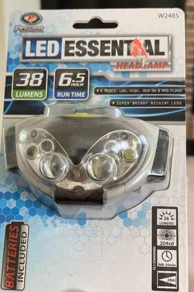 Power 039564108594 Led Essential Headlamp Flashlight With Red Light 4 Modes Bicycling Jogging