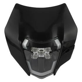 Powermotor B0cbrz87wk Dirt Bike Led Headlightuniversal Motorcycle Head Lamp Kit Compatible