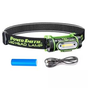 Powersmith 313114179136 250 Lumen Led Motion-sensor Rotatable Weatherproof Flood Headlamp With High/low/