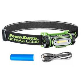 Powersmith 811285021204 250 Lumen Led Motion-sensor Rotatable Weatherproof Flood Headlamp Charger