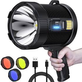 Practical Survival 019213969189 High-intensity Spot Light - Durable Rechargeable Ultrabright Spotlight Flashl