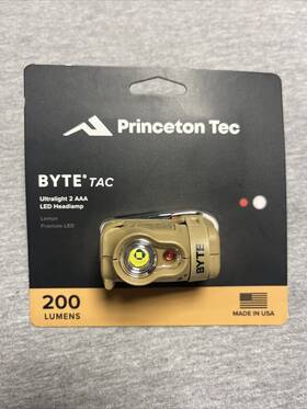 Ptl1595 Princeton Tec 014421089582 Byte Tactical Led Headlamp Tan Camo Straps
