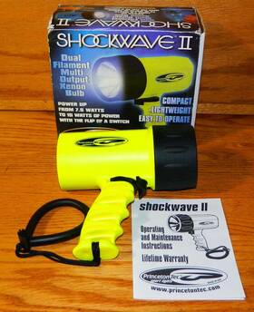 Princeton Tec 795626000236 Shockwave Ii Diving Sport Light Water Proof To 500ft. Made In Usa
