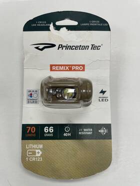 Princeton Tec 795626015117 Remix Pro Cr123 Version 70 Lumen Ir R B Water Resistant Headlamp