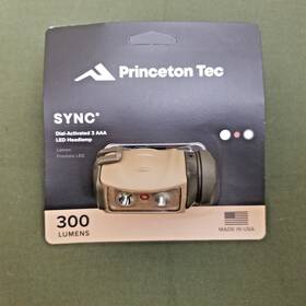 Sync200-mc-ig Princeton Tec New Sync Tan Tactical Headlight 300 Lumens R/w Spot Flood