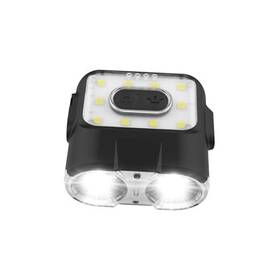 Clp-135bk Prism Co. Ltd Capon - Led Rechargeable Clip-on Cap Headlamp Lightweight Hat 120h Black