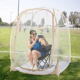9035 Privatepod Eighteentek Pod All Weather Sports Tent With Attached Floor Instant Outdoor