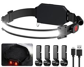 Proa Star Led Rechargeable Headlamp 1000lumens 230degree Widebeam Headlight Usb