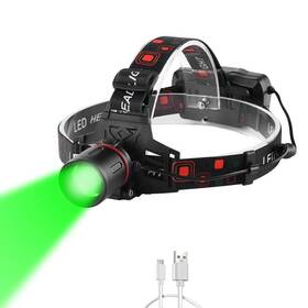 Proforus 733165455933 Headlamp Green Light For Hunting Coon Coyotes Hog Predator 1000 Lumens Xml-t