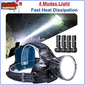 78841409 Punlim Rechargeable Headlamps For High Lumen Super Bright Headlamp Spotlight 4 Modes