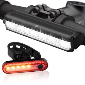 056-620 Qangel Bright Bike Light Set For Night Riding Led Bicycle High Beam Low