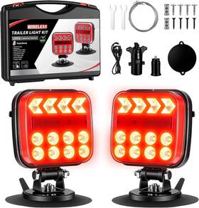 Sl-5046 Qinoja Wireless Trailer Lights Led Adjustable Angle Strong Magnetic Ip67 6 Modes