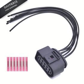 56547654 Qsypss Headlight Pigtail Connector Compatible With Kenworth T680 Halogen
