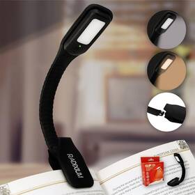 Ai4500bm-main Radixium Led Reading Light 3 Color Temperature Book For In Bed. Recharg